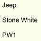 Preview: Jeep, Stone White, PW1.